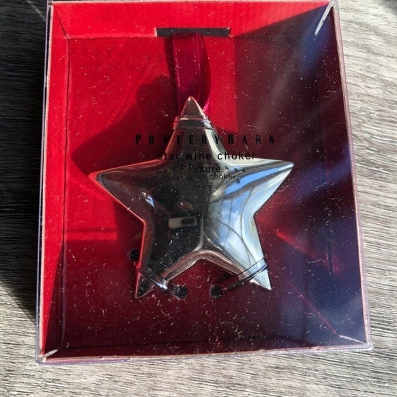 Pottery barn star silver wine choker - Picture 1 of 4